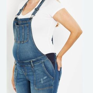 S.O.N.G.Maternity Women's Denim Overalls Size S Maternity